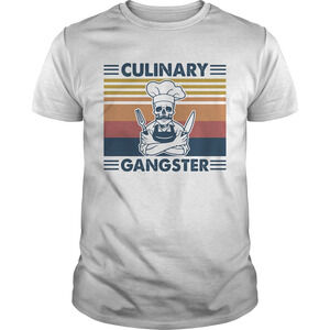Skull Chief Culinary Gangster Vintage Retro Shirt